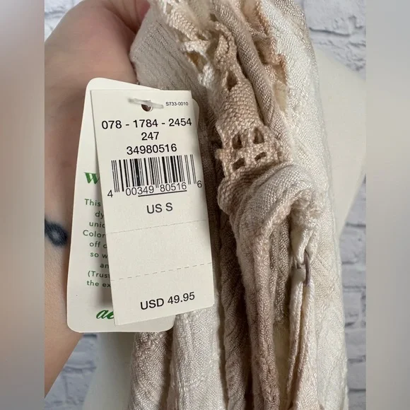 NWT Aerie Boho Babydoll Tie Dye Tank Top Lace Crochet size S - Picture 6 of 7